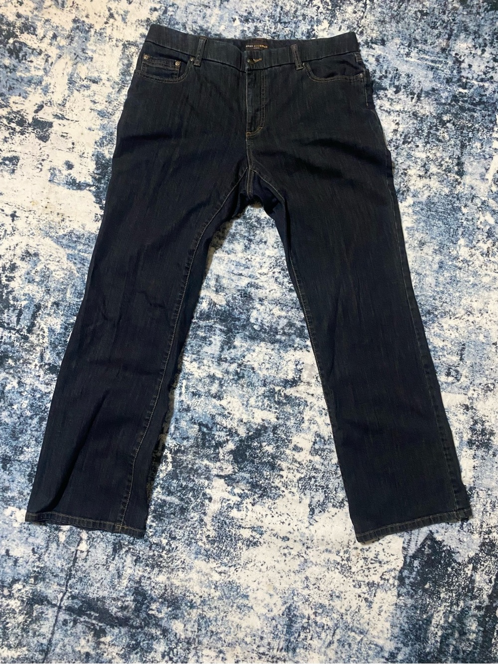 Dana Buchman Women’s 16W Dark Wash Stretch Comfort Straight Leg Jeans